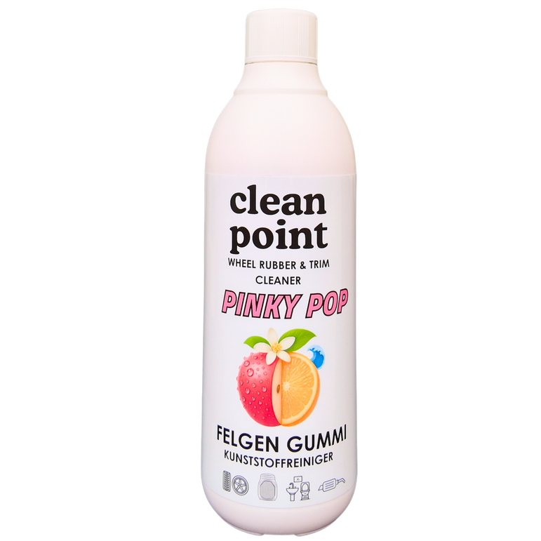 Clean Point Pinky Pop Felgen Gummi Kunststoffreiniger 500 ml Nachfüllflasche