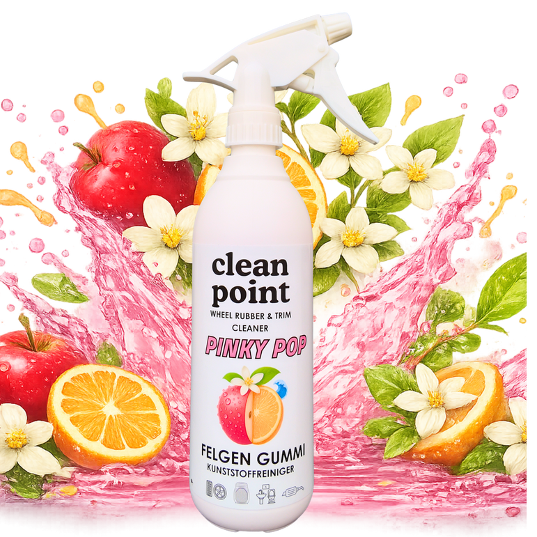 Clean Point Pinky Pop 500 ml Felgen Gummi Kunststoffreiniger mit Fruchtduft
