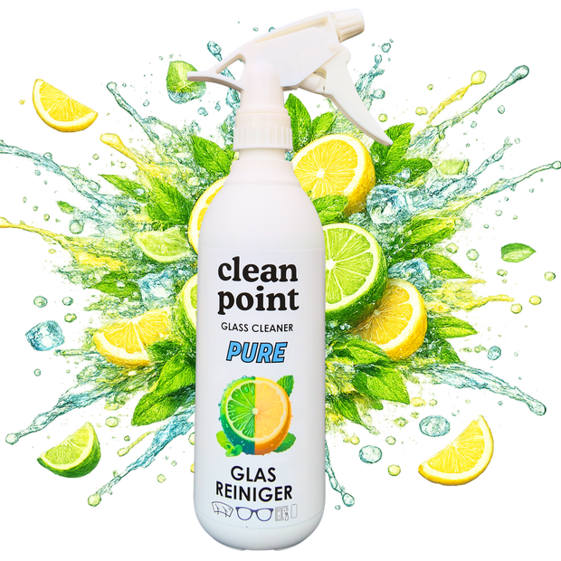 Clean Point Pure Glasreiniger 500 ml mit Lime Duft