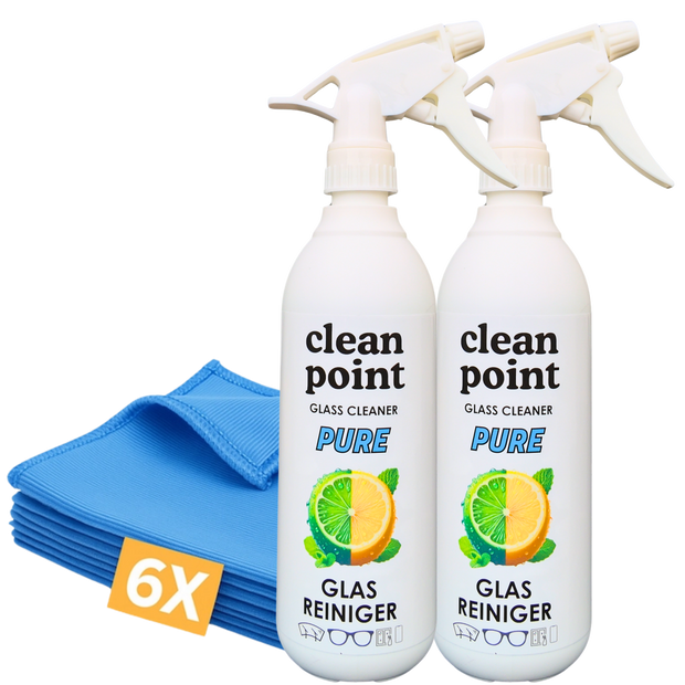 Clean Point Pure Glasreiniger Spar Set Plus