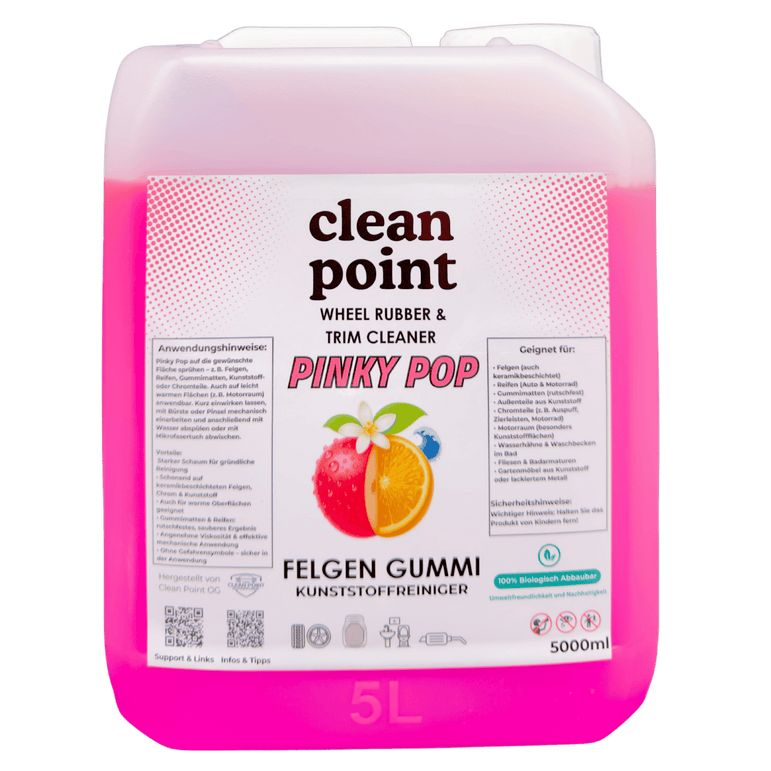 Felgenreiniger 5L Pinky Pop für Felgen, Reifen, Radkästen und Kunststoff am Auto