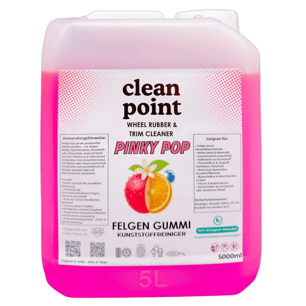 Felgenreiniger 5L Pinky Pop für Felgen, Reifen, Radkästen und Kunststoff am Auto